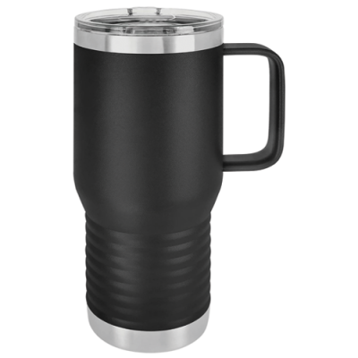 Polar Camel 20 oz. Black Vacuum Insulated Travel Mug with Slider Lid